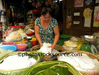 Woman Selling Noodles