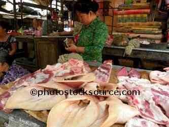 Woman Selling Pigs Ears