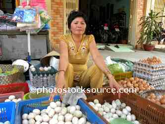 Woman Selling Eggs