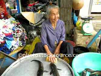 Woman Selling Fish