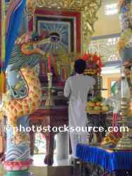 Cao Dai Temple Priest