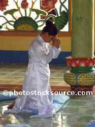 Cao Dai Worshipper
