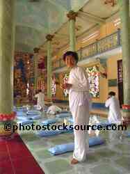 Cao Dai Worshippers