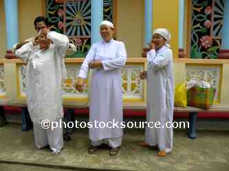 Cao Dai Worshippers